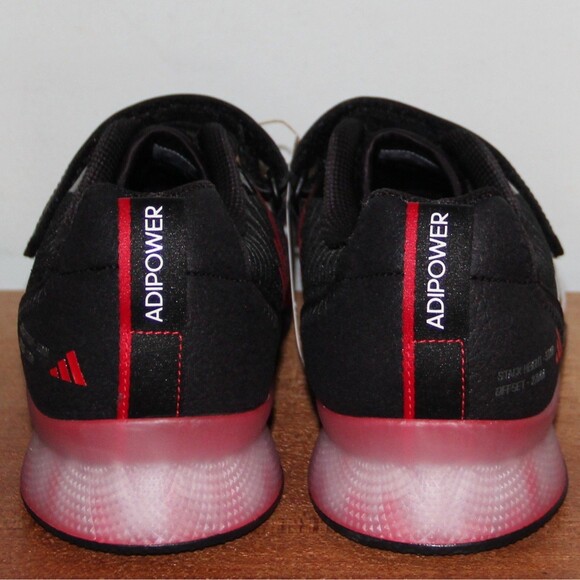 Adidas Adipower 3 Weightlifting Shoes Men 8 Women 9 Black White Pure Ruby